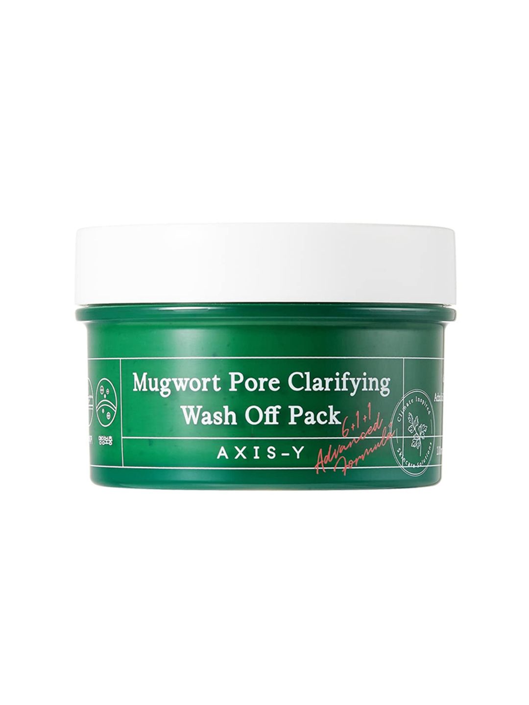 Axis-Y Mugwort Pore Clarifying Wash Off Pack with Lotus & Heartleaf - 100 ml-image-40