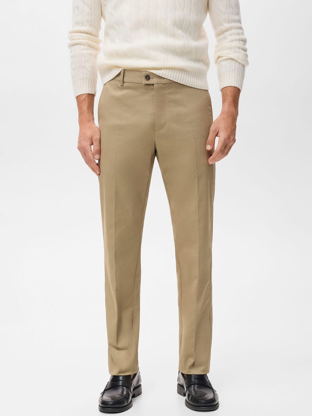 MANGO MAN Men Regular Fit Trousers-picture-15