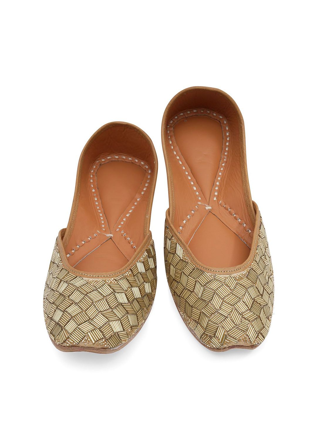 NR By Nidhi Rathi Women Embellished Mojaris with Embroidered Flats-picture-16