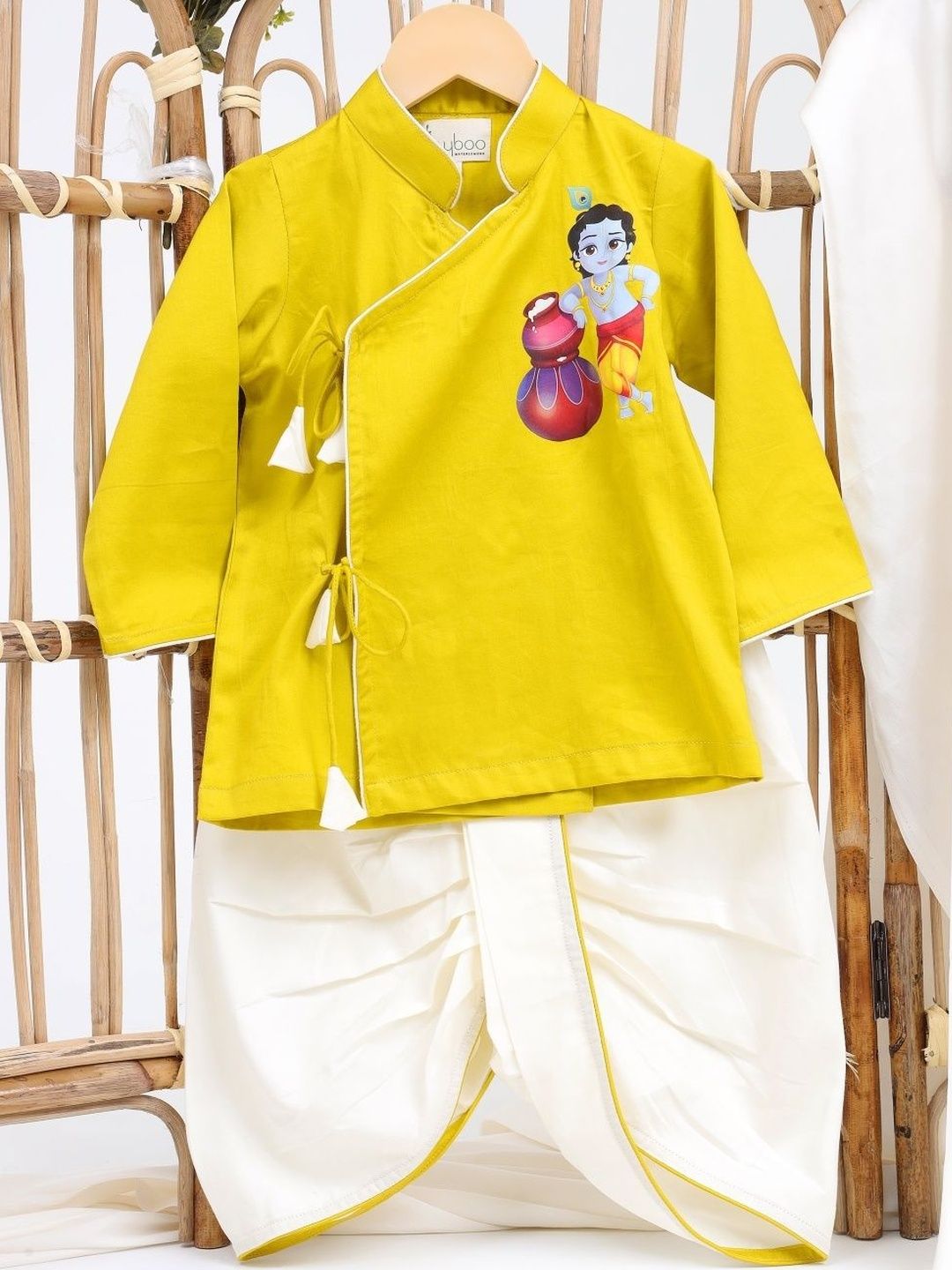 Sangria Boys Regular Pure Cotton Kurta with Dhoti Pants-picture-43
