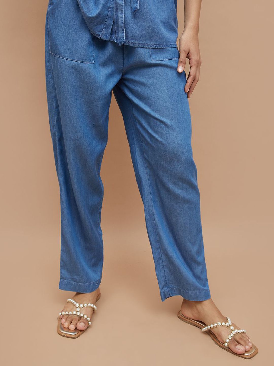 Fame Forever by Lifestyle Women Regular Fit Mid-Rise Cotton Trousers-picture-30