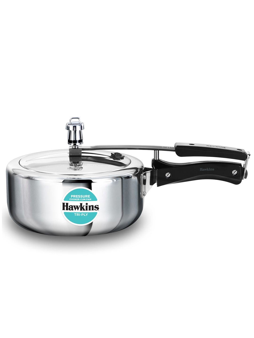Hawkins Silver-Toned & Black Tri-Ply Stainless Steel Pressure Cooker 3L-picture-13