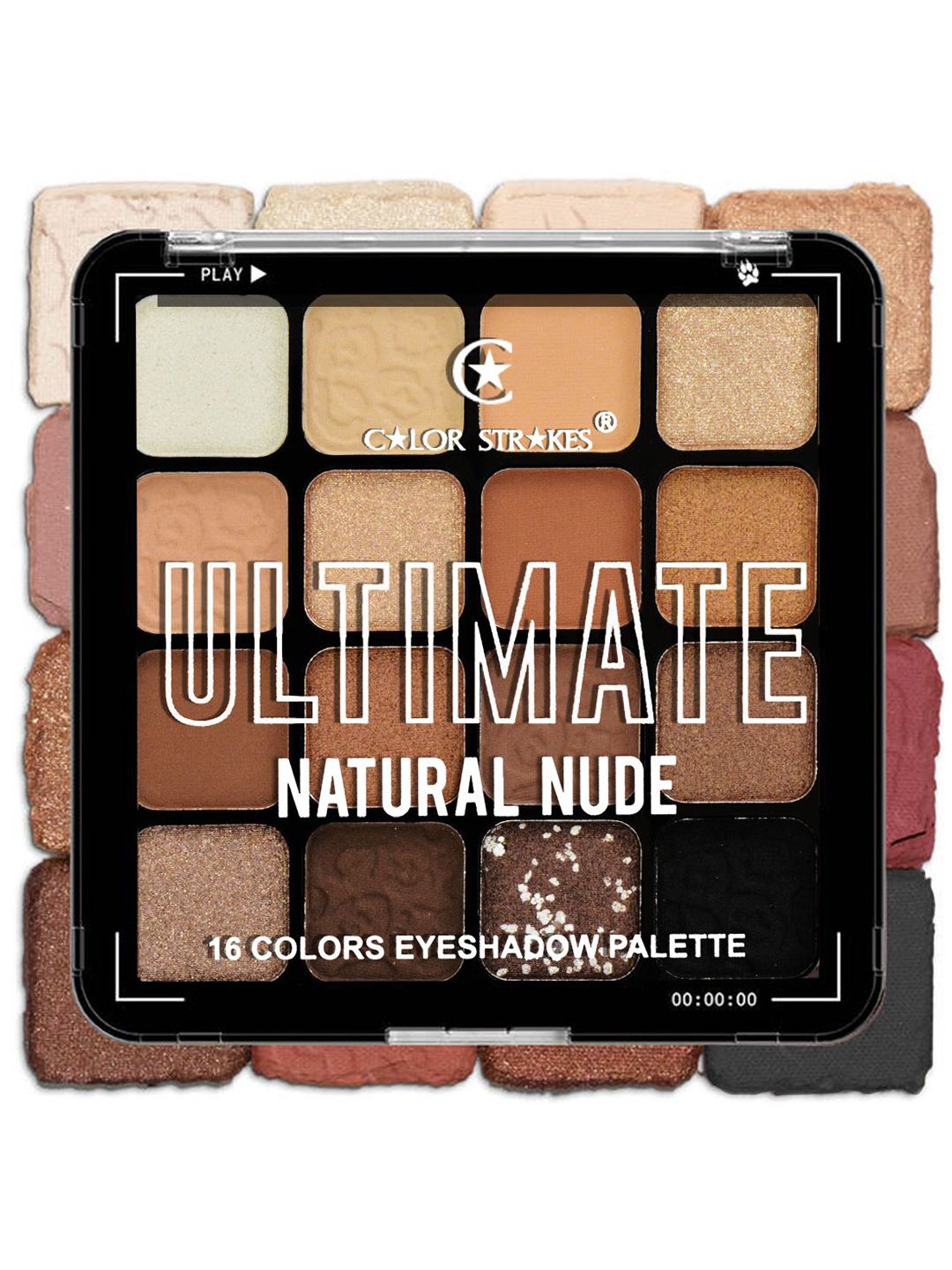 Adbeni 16 Color Matte & Shimmery Eyeshadow Palette - Shade -02-image-43