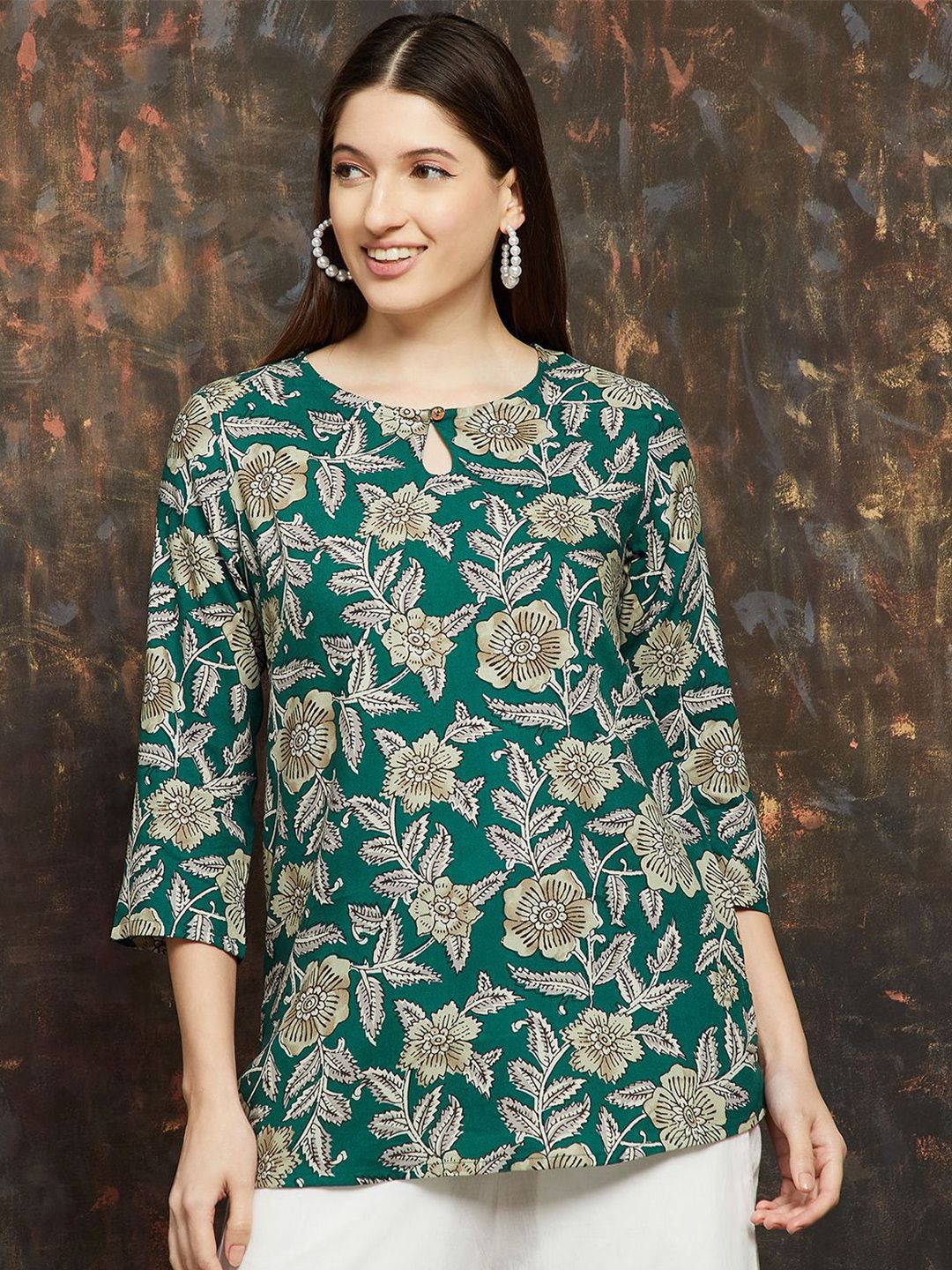 Melange by Lifestyle Floral Printed Kurti-picture-40