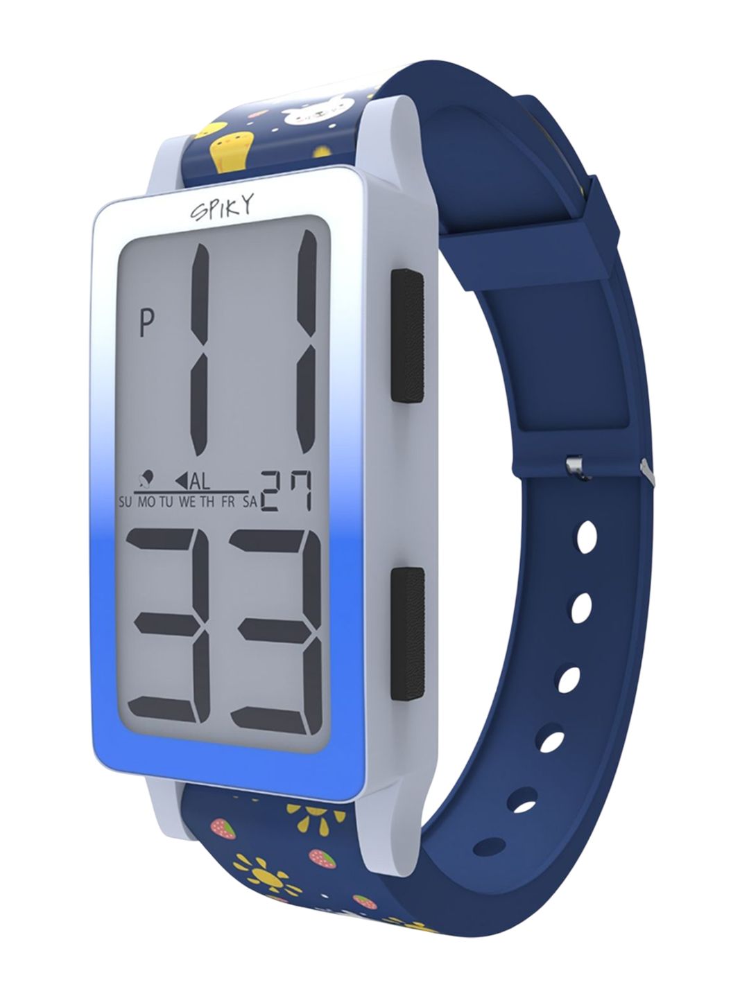 Spiky Kids Rectangular Dial Digital Multi Function Automatic Watch SPKEVA46_C3_BLU-picture-28