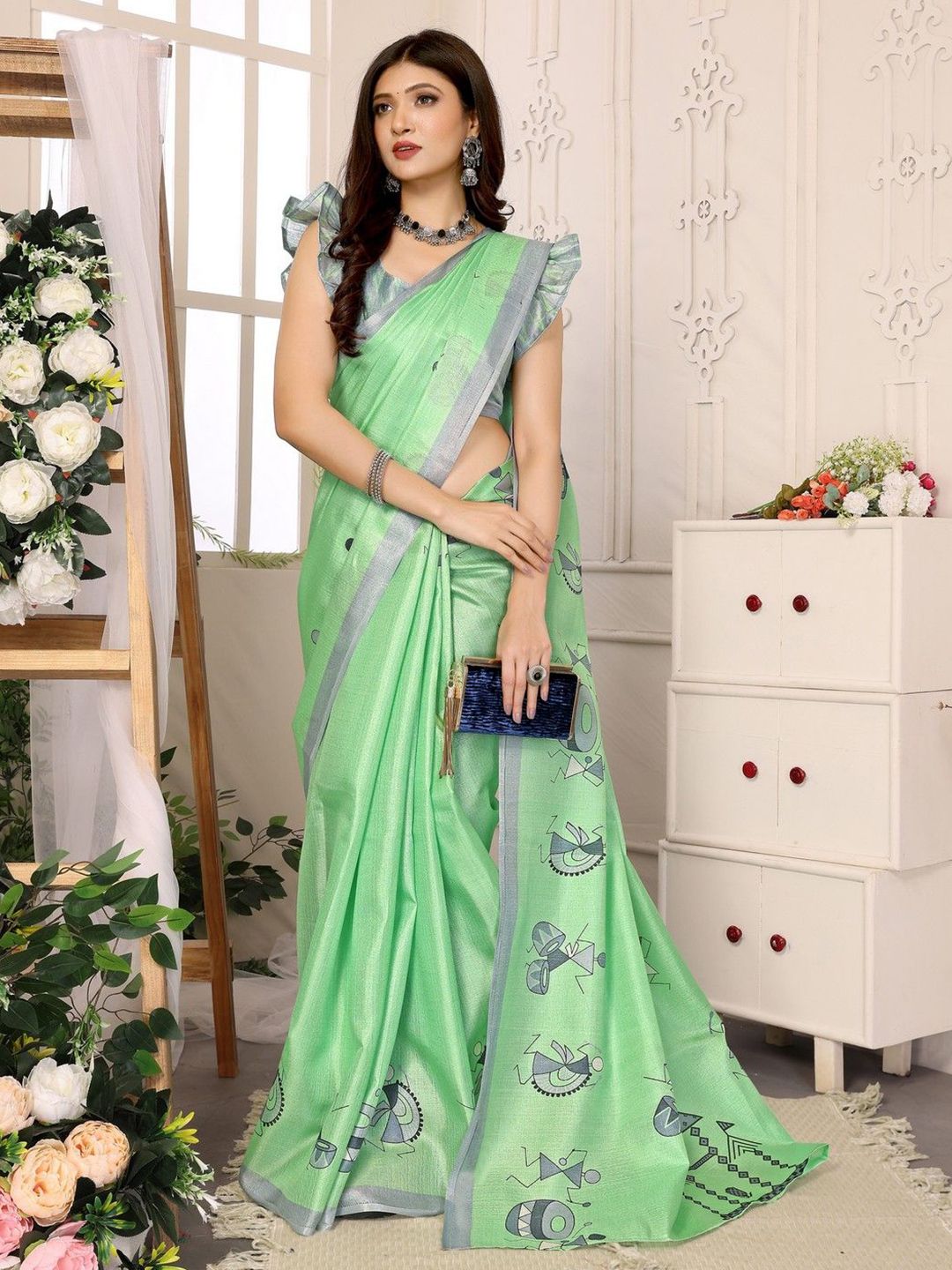 Priyashi Warli Printed Saree-picture-23