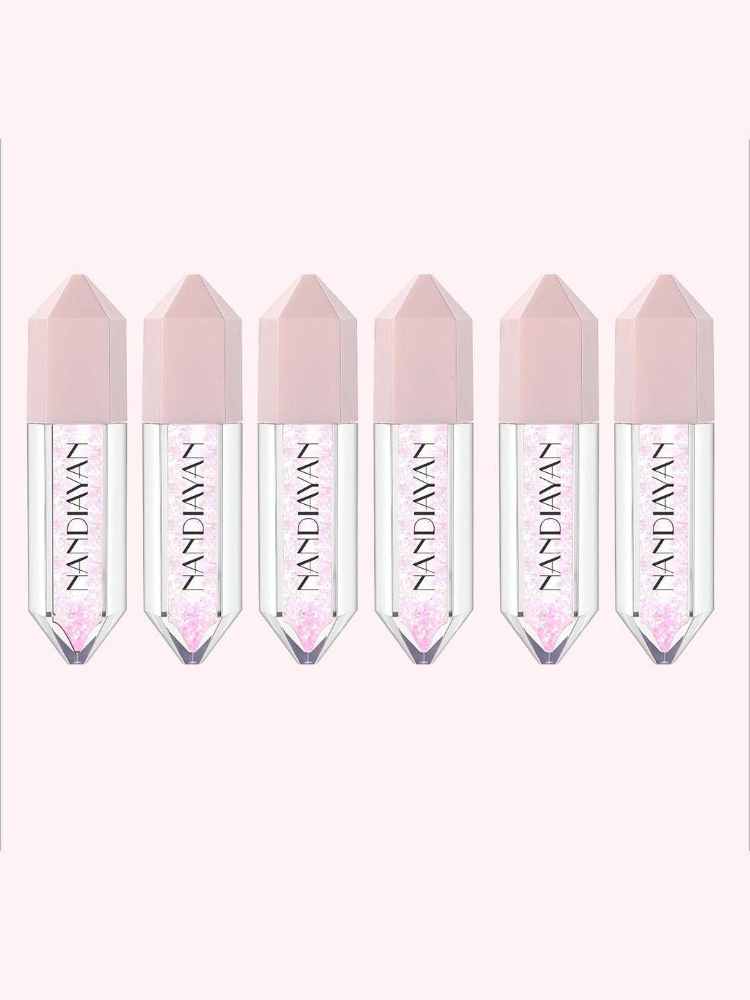 nandiayan Set Of 6 Smudge Proof Diamond Mini Lip Gloss - 1.5 ml Each-picture-24
