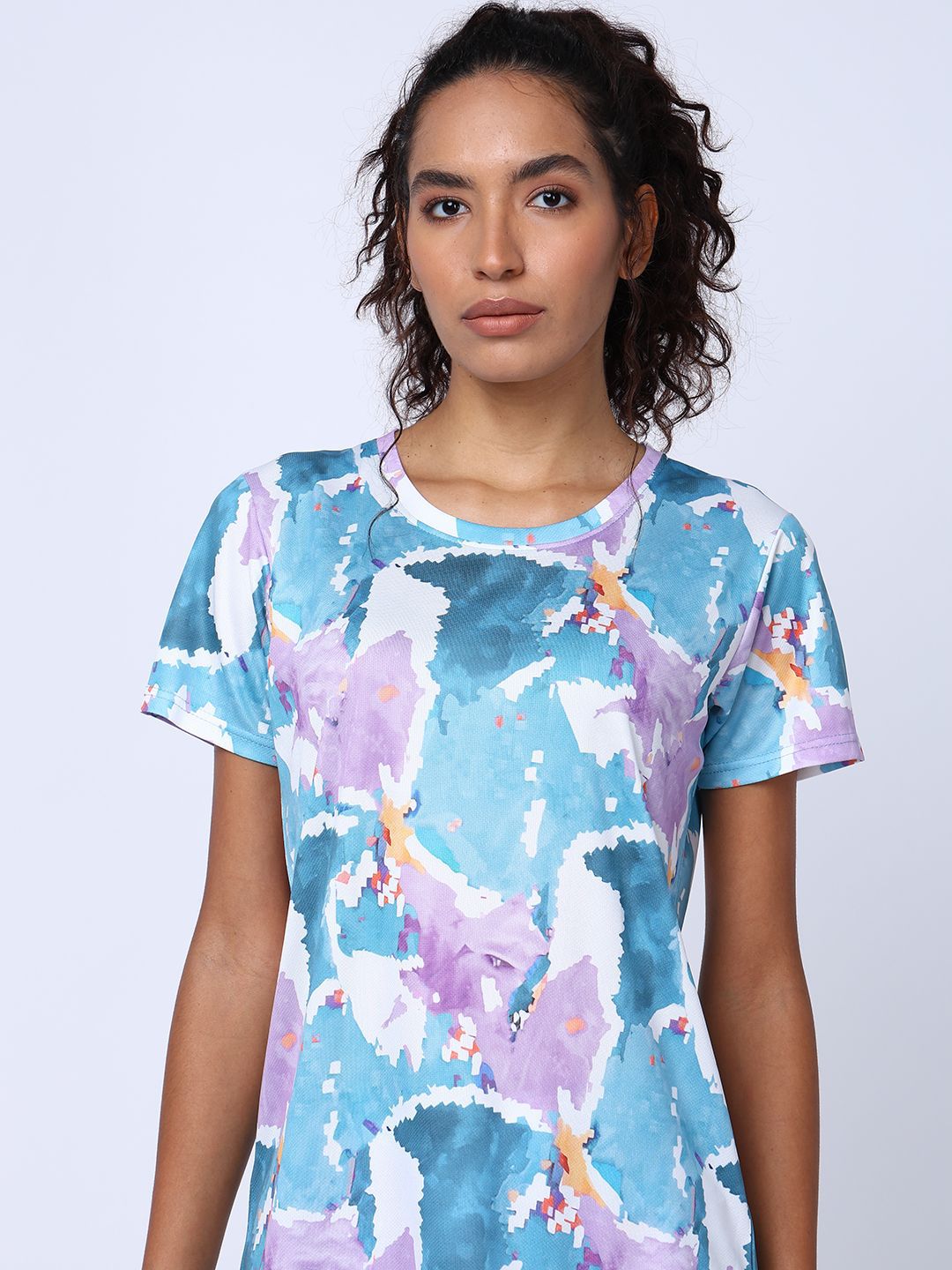 UMILDO Printed Round Neck T-Shirt With Leggings Co-Ords Set-picture-37
