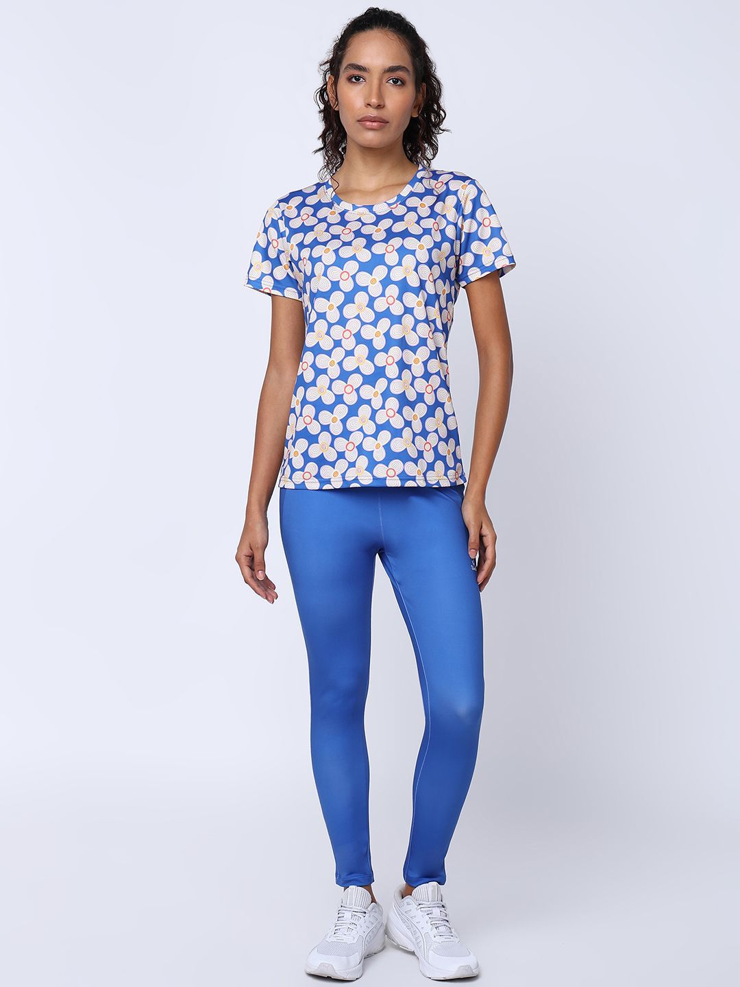 UMILDO Printed Round Neck T-Shirt With Leggings Co-Ords Set-picture-34