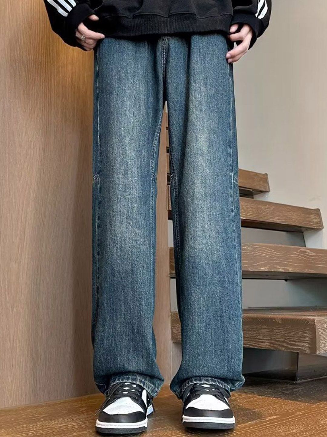 StyleCast x Revolte Men Straight Fit Mid-Rise Light Fade Jeans-picture-57