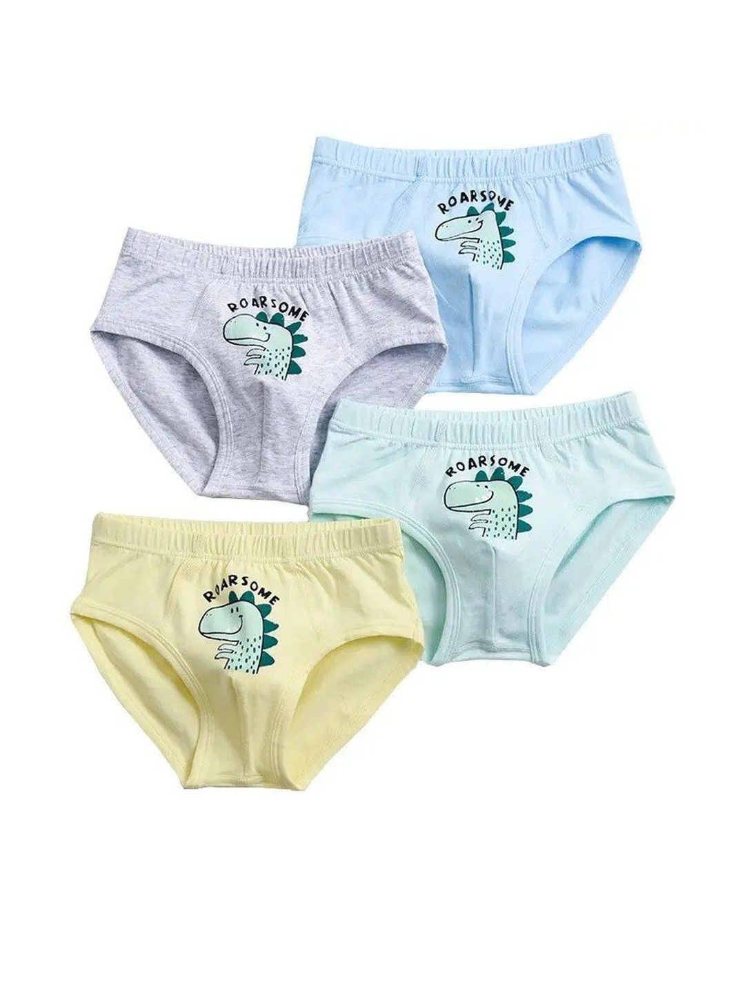 ASJAR Boys Pack Of 4 Assorted Cross Short Cotton Briefs-picture-16