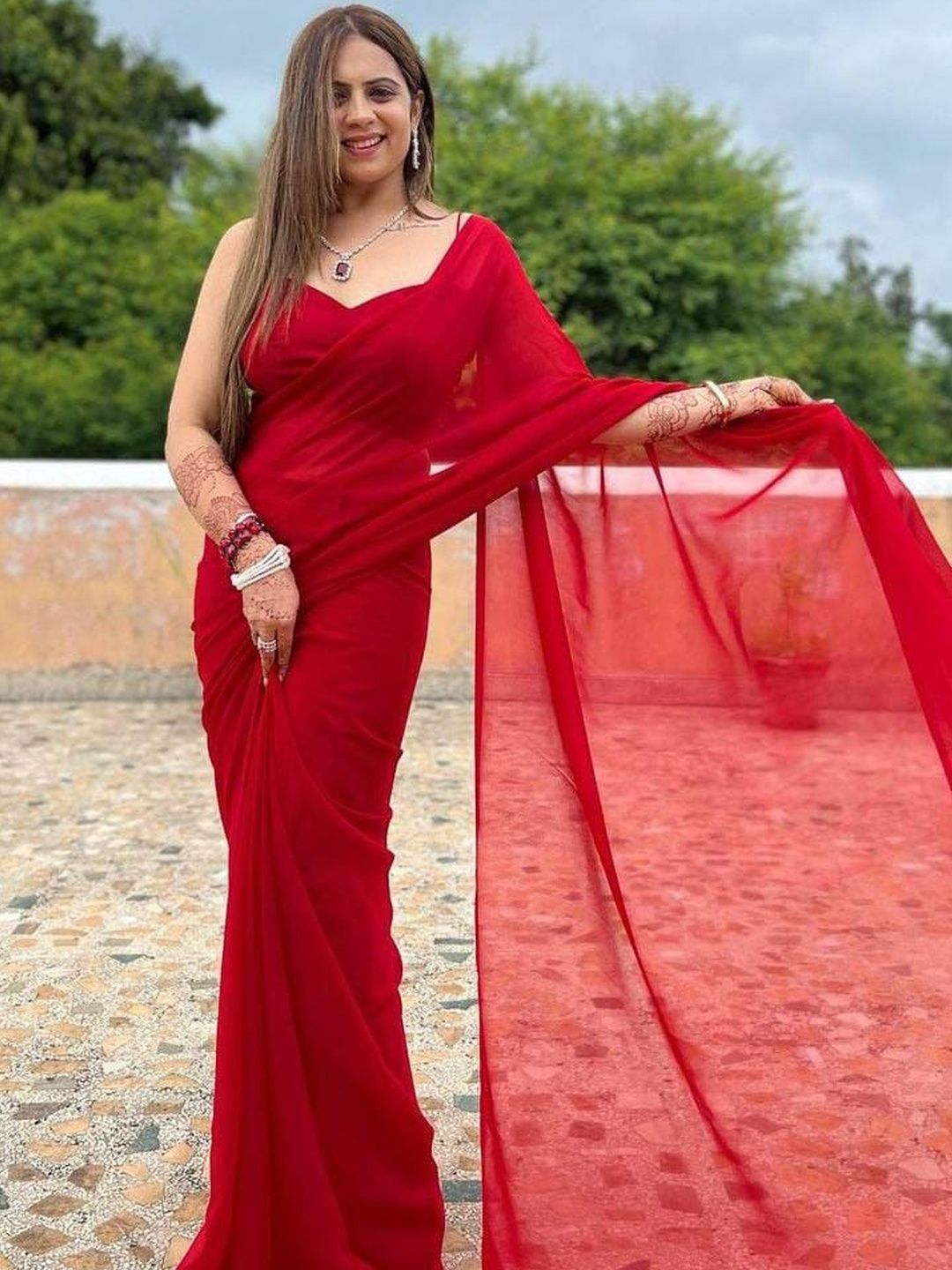 Moda Rapido Poly Georgette Saree-picture-29