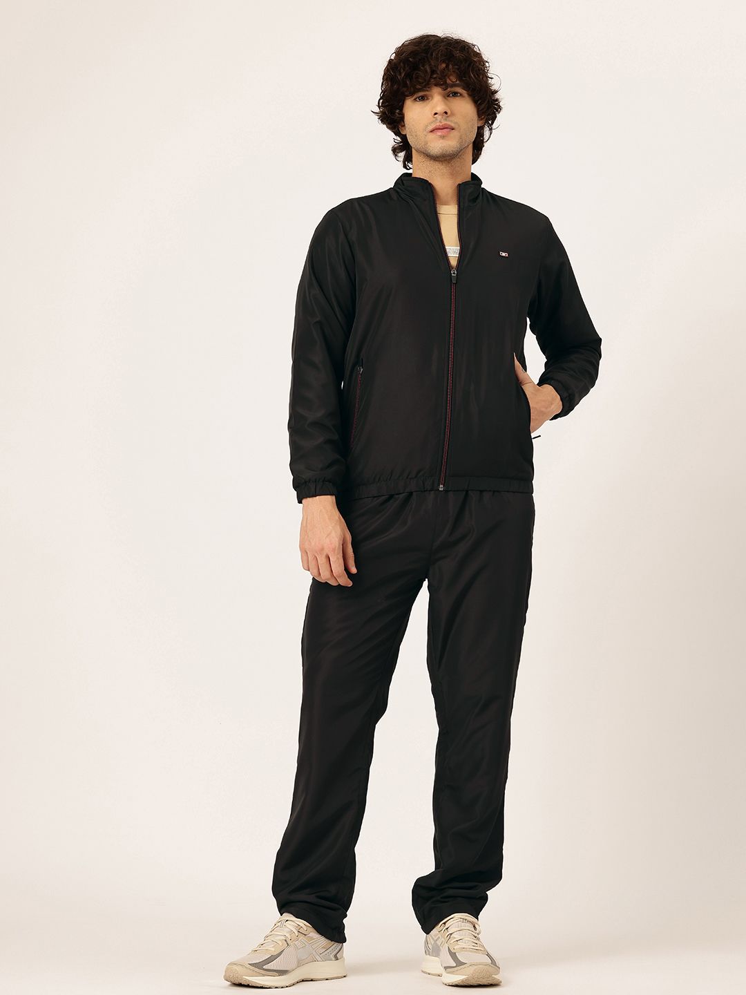 Monte Carlo Mock Collar Solid Tracksuit-image-45