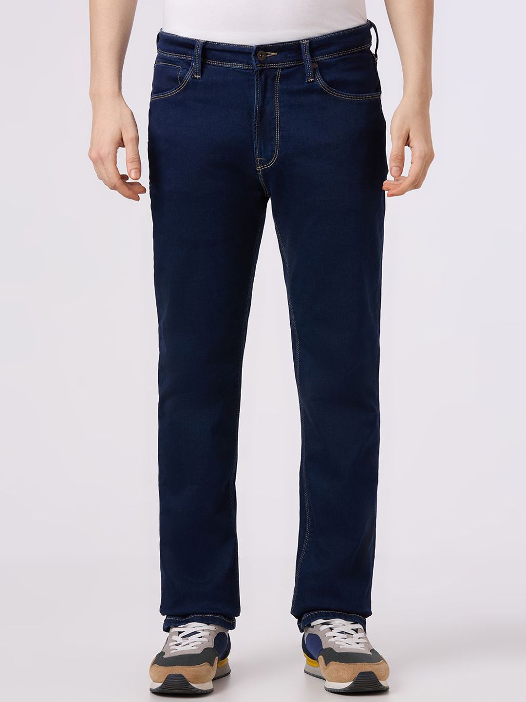 Pepe Jeans Men Regular Fit Mid-Rise Stretchable Jeans-image-6