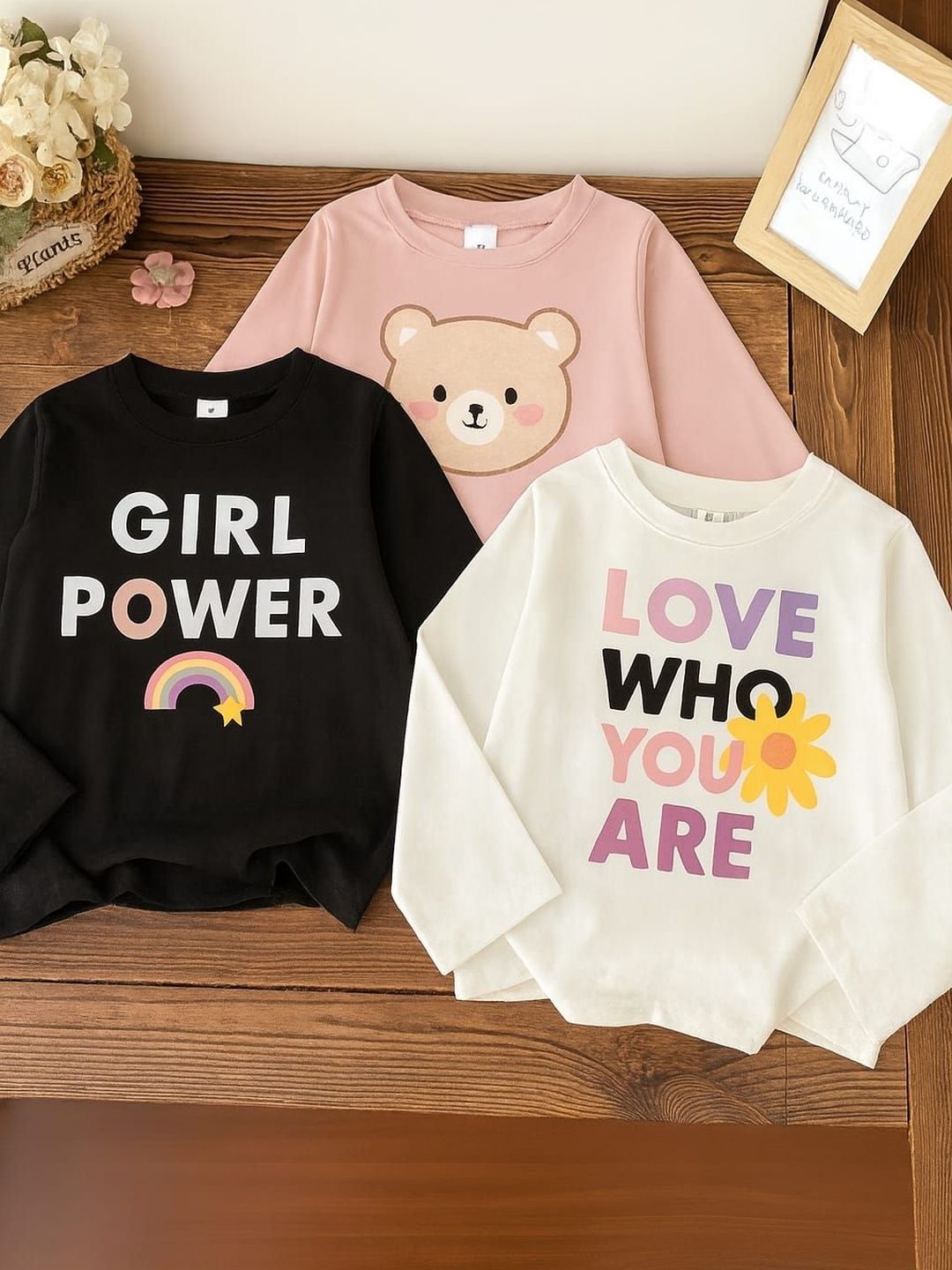 damn gud dg kiddify Kids Pack Of 3 Printed Long Sleeves T-shirts-picture-25