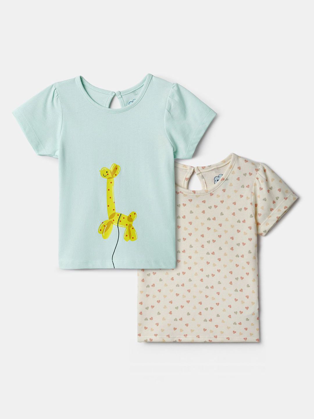 Nauti Nati Girls Pack of 2 Printed Cotton Top-picture-14