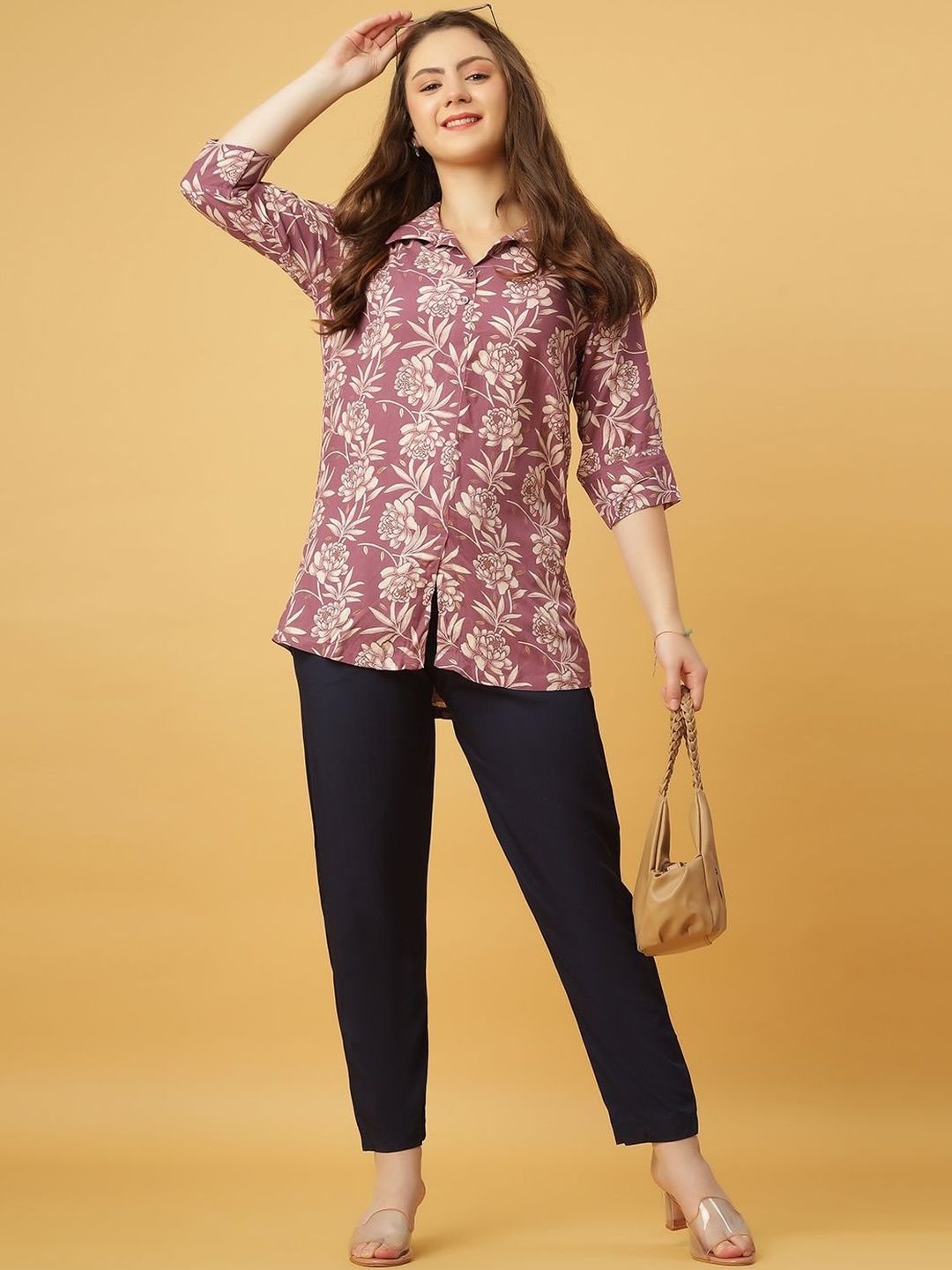 GANIX FASHION THAT DEFINE YOU Women Relaxed Straight Leg Straight Fit High-Rise Trousers-picture-41