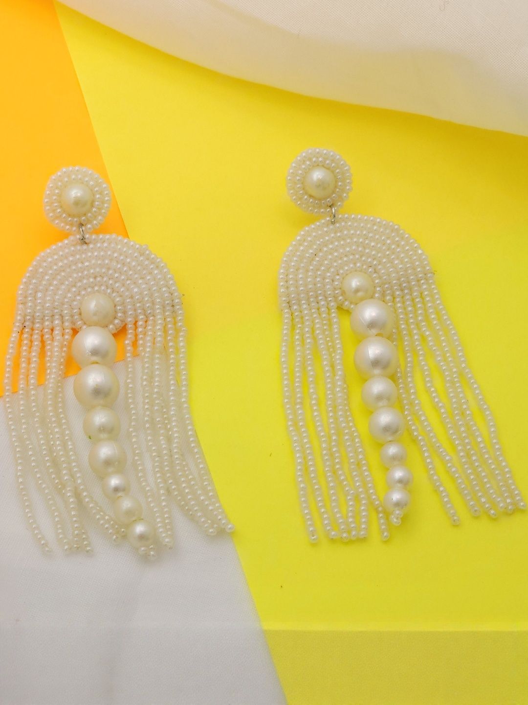 MISS ASTUTE Women Fabric Artificial Beads Earrings-picture-15