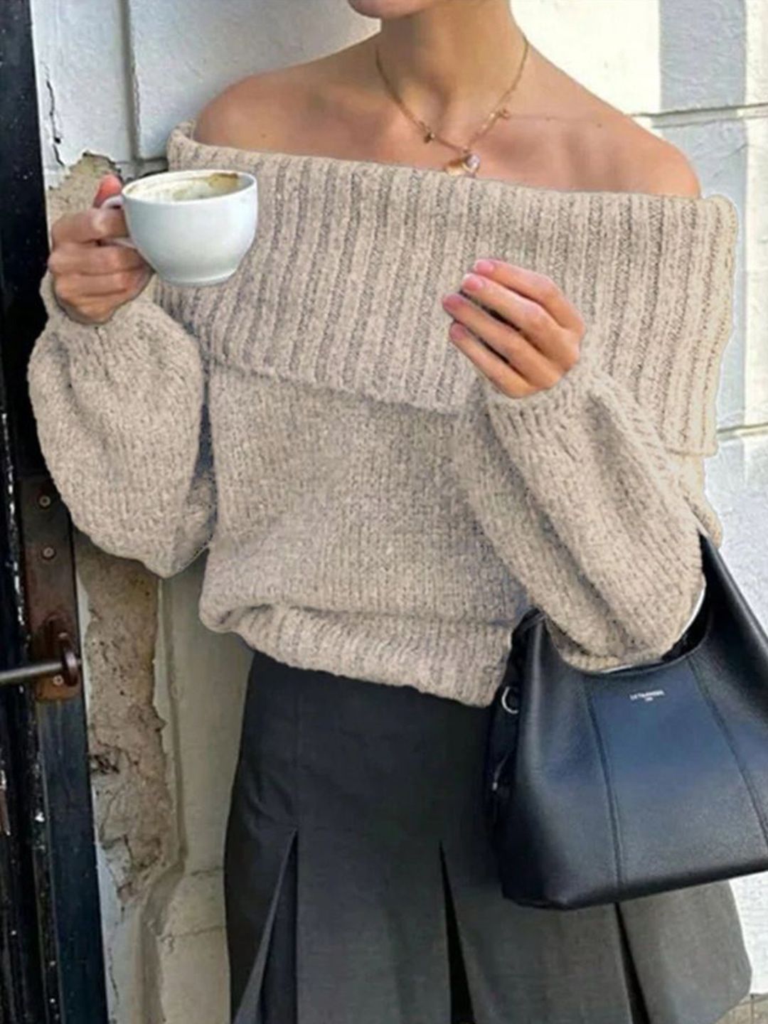 StyleCast Women Off-Shoulder Long Sleeves Pullover-picture-17