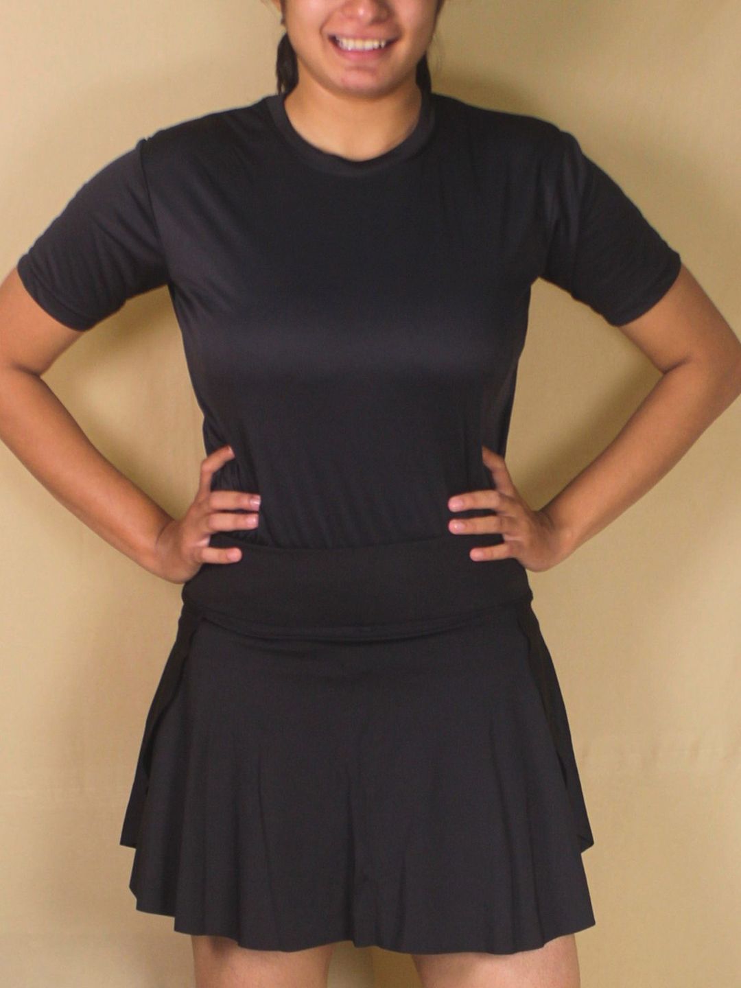 Aqua Holic T-shirt & Skort with Shorts Swimming Dress-picture-13