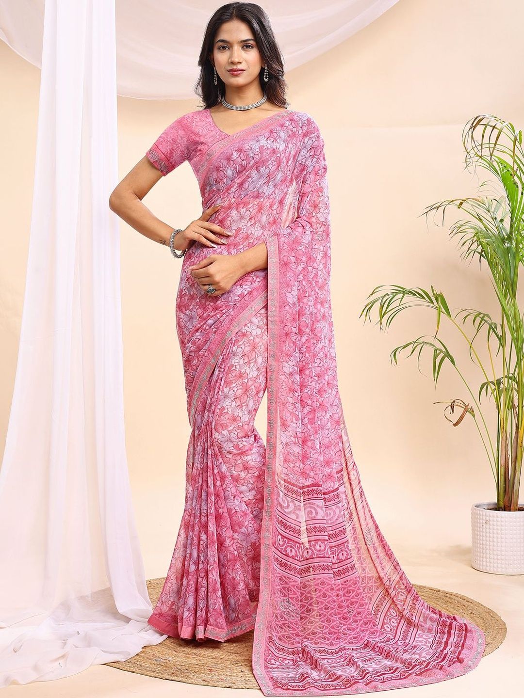 Leelavati Floral Printed Saree-picture-23