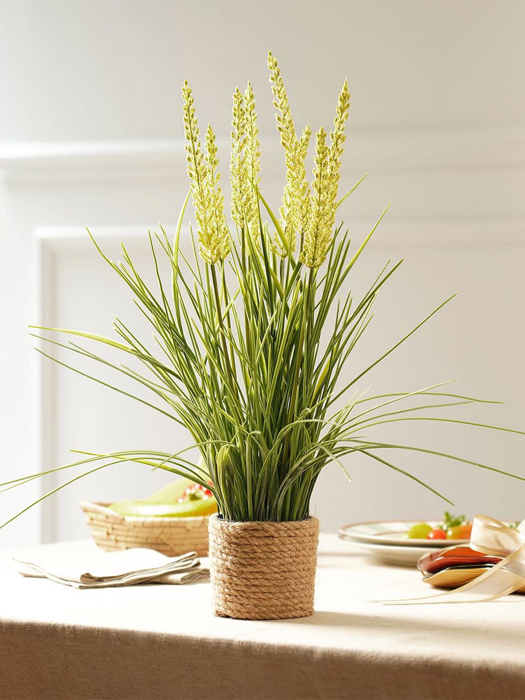 Pure Home and Living Green Artificial Reed Flower-picture-44