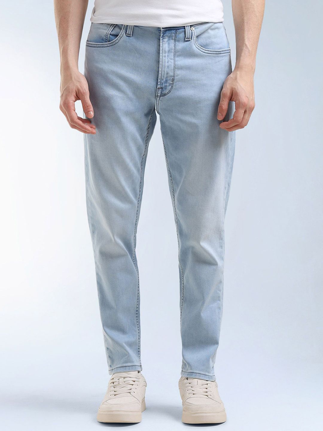 Flying Machine Men Relaxed Fit Mid-Rise Light Fade Stretchable Jeans-picture-16