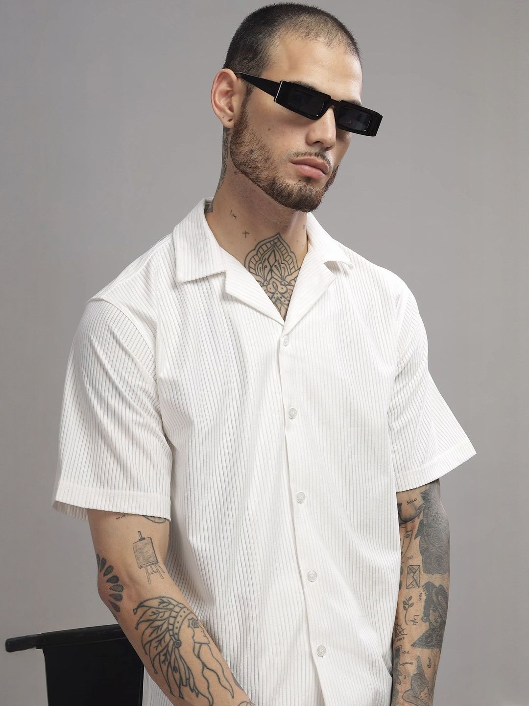 COMBRAIDED Men Striped Formal Shirt-image-33