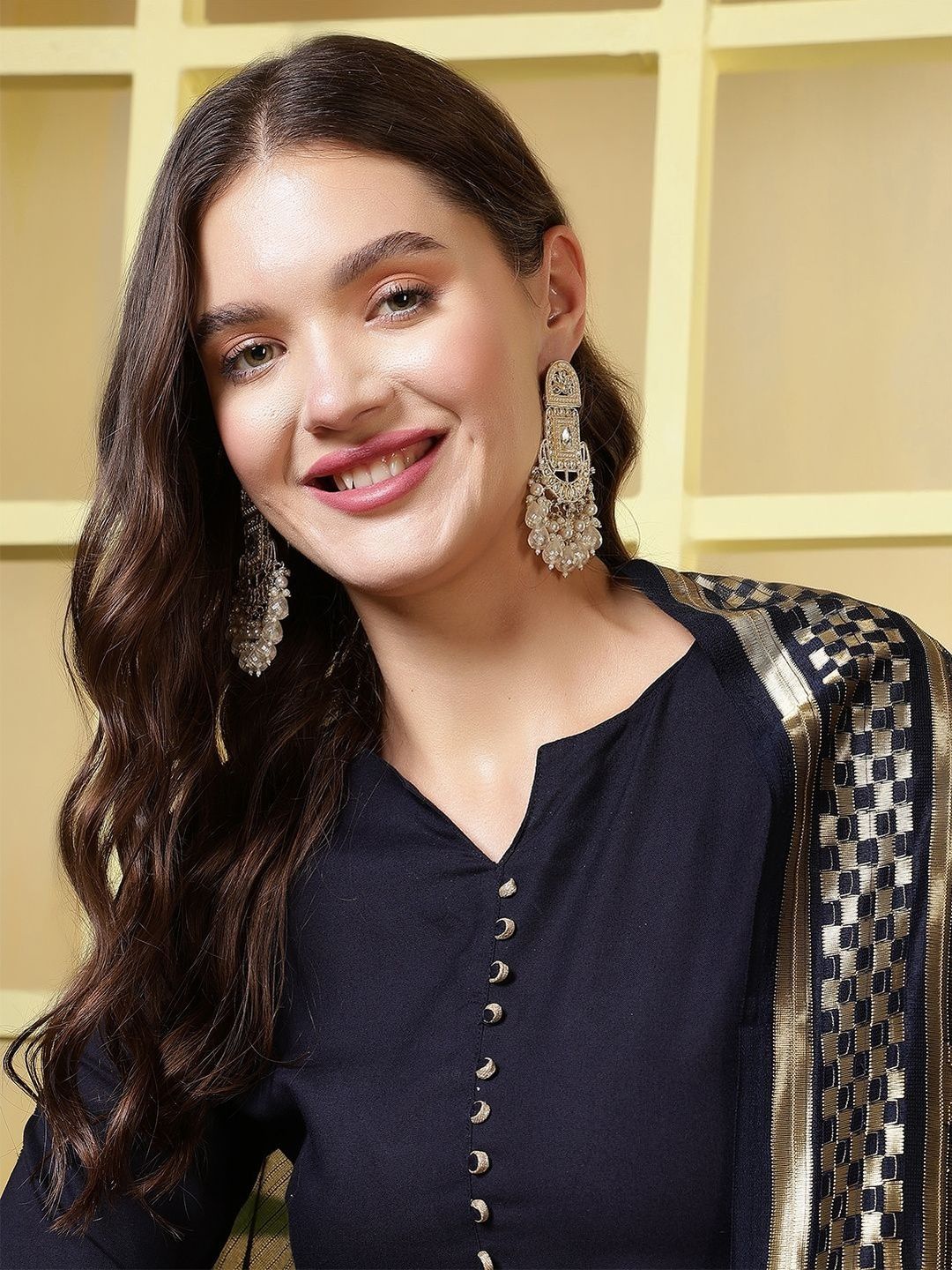 Anouk Women Regular Thread Work Kurta with Trousers & With Dupatta-picture-40