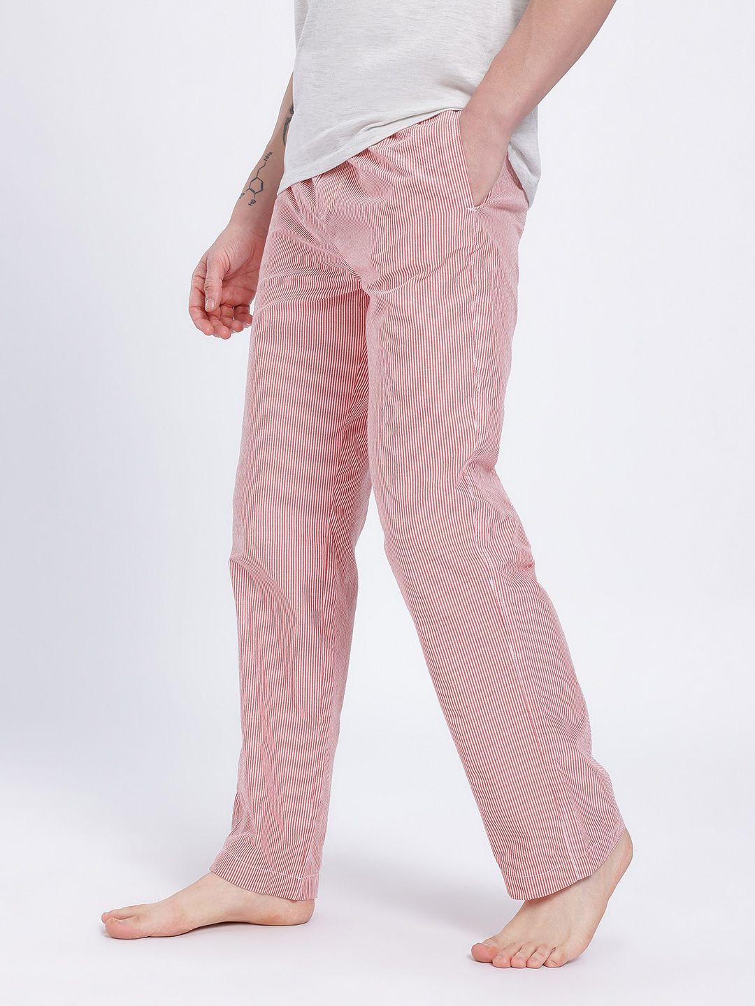 glitchez Men Straight Fit Checked Lounge Pants-picture-52