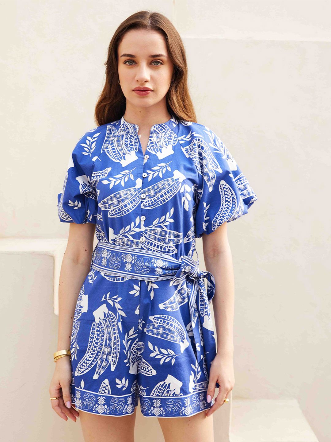 House of Sal Women Seoul Printed Playsuit