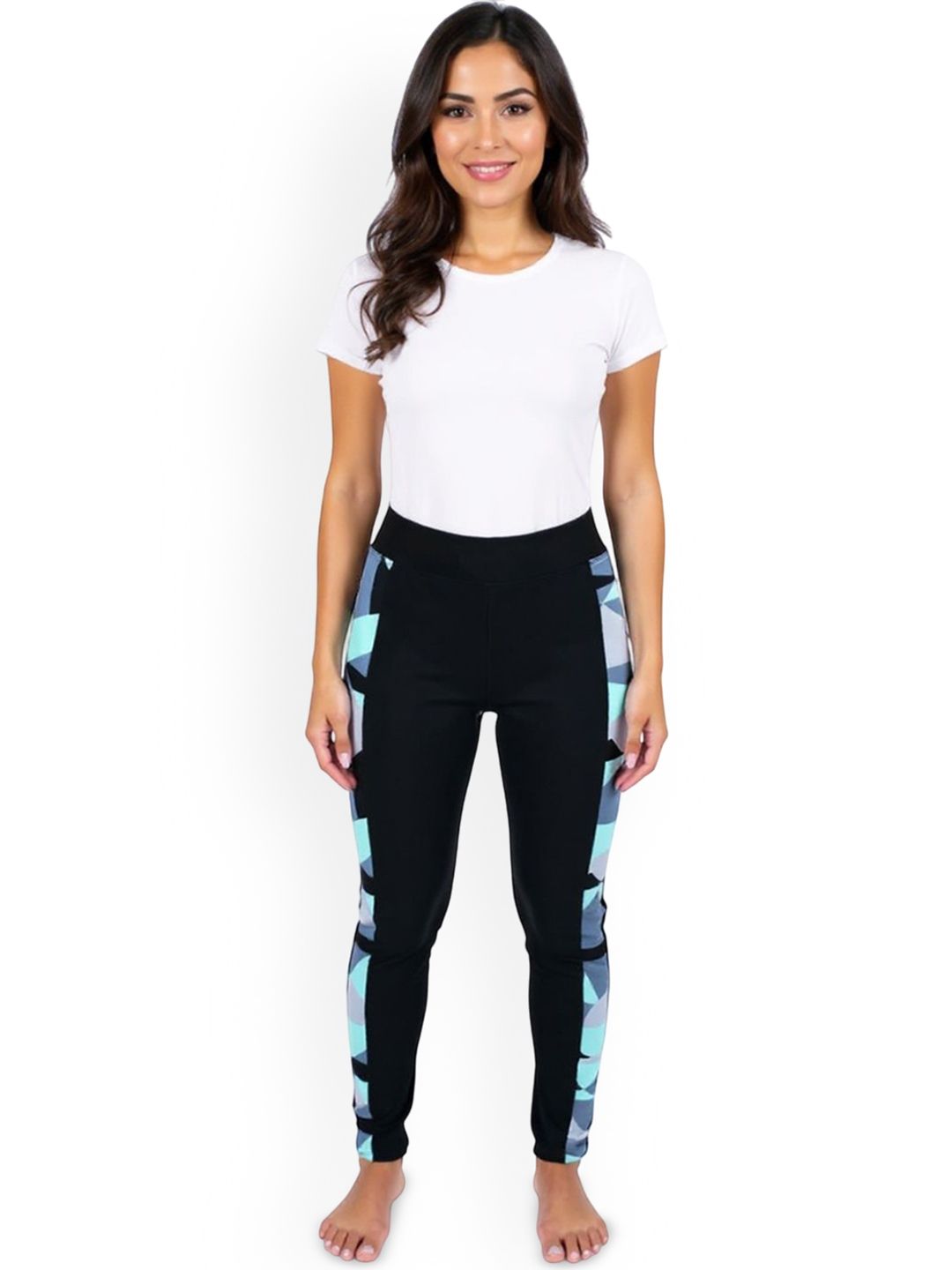 KGN HUB Women Abstract Printed Ankle-Length Gym Tights-picture-25