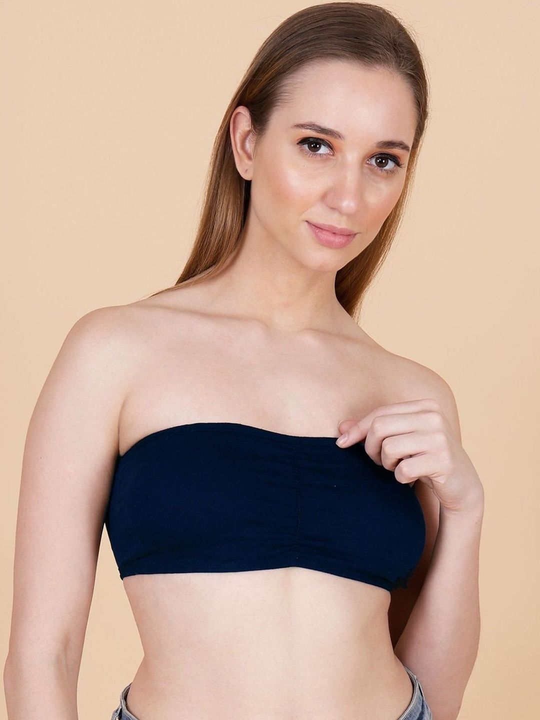 Moda Rapido Women Full Coverage Cotton Casual Non Padded Strapless Tube Bra-picture-10