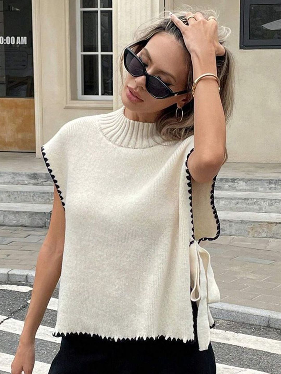 StyleCast Women Extended Sleeves Shirt Style Crop Top-image-32
