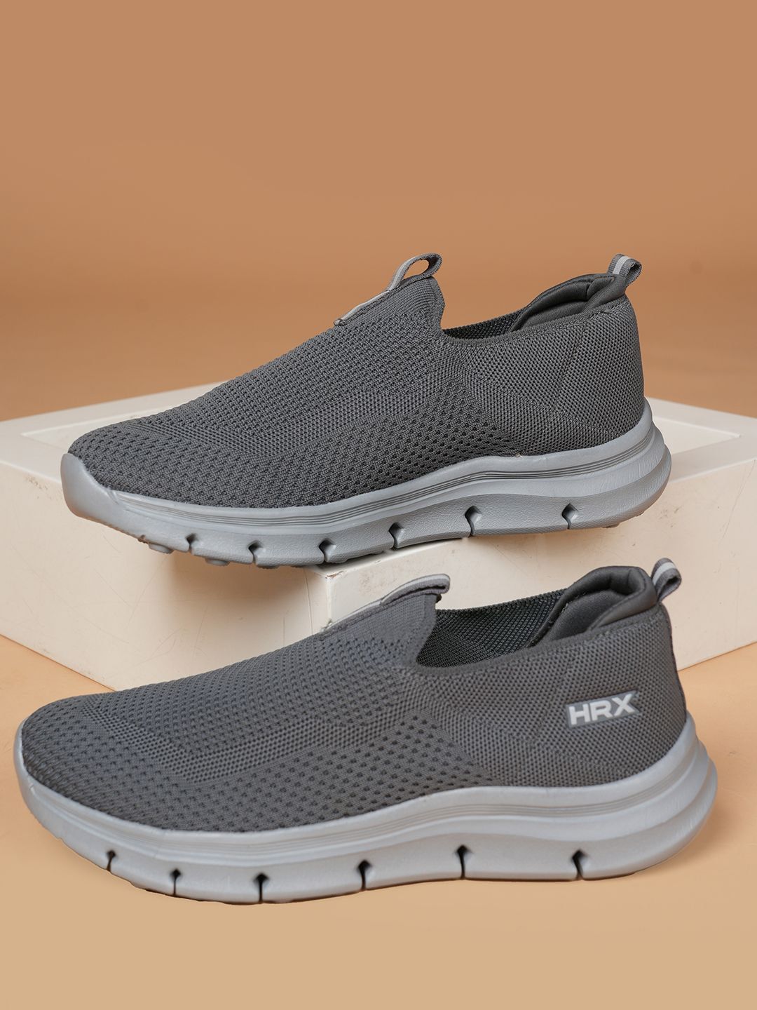 HRX by Hrithik Roshan Men Mesh Running Slip-On Non-Marking Shoes-picture-31