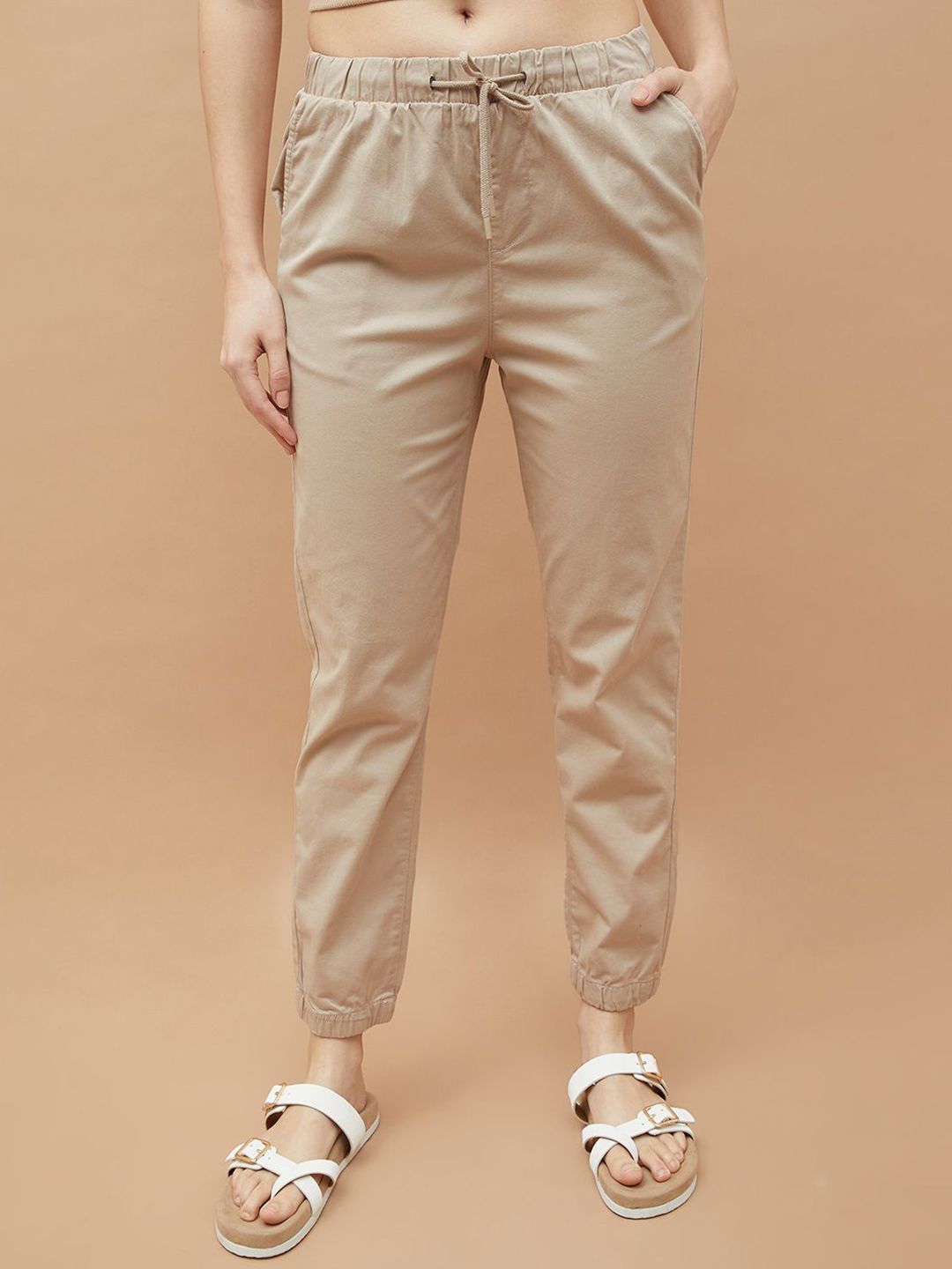 Fame Forever by Lifestyle Women Slim Fit Mid-Rise Cotton Trousers-picture-28