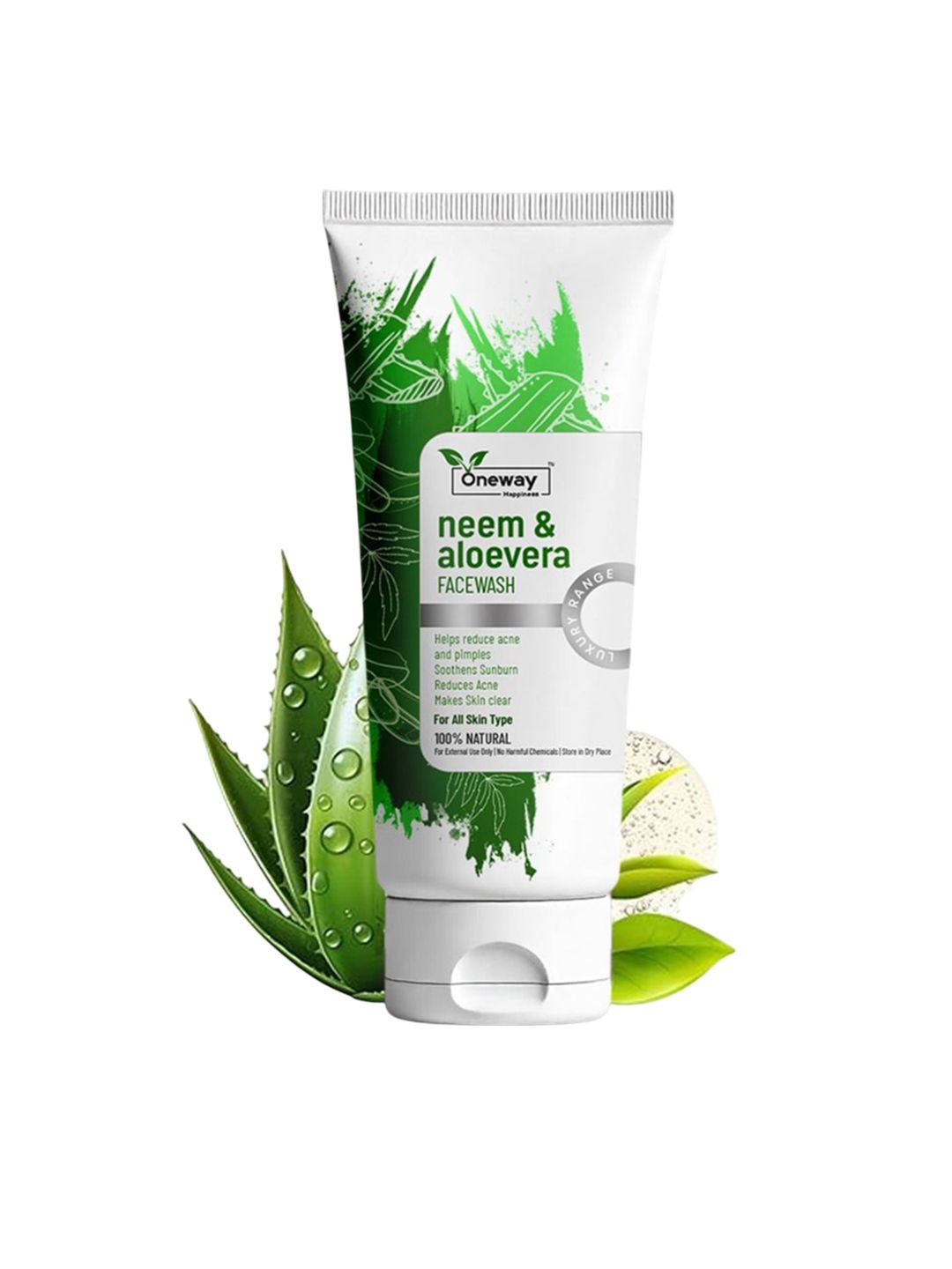 Oneway Happiness Neem Anti-Pimple Face Wash - 100 ml-picture-21