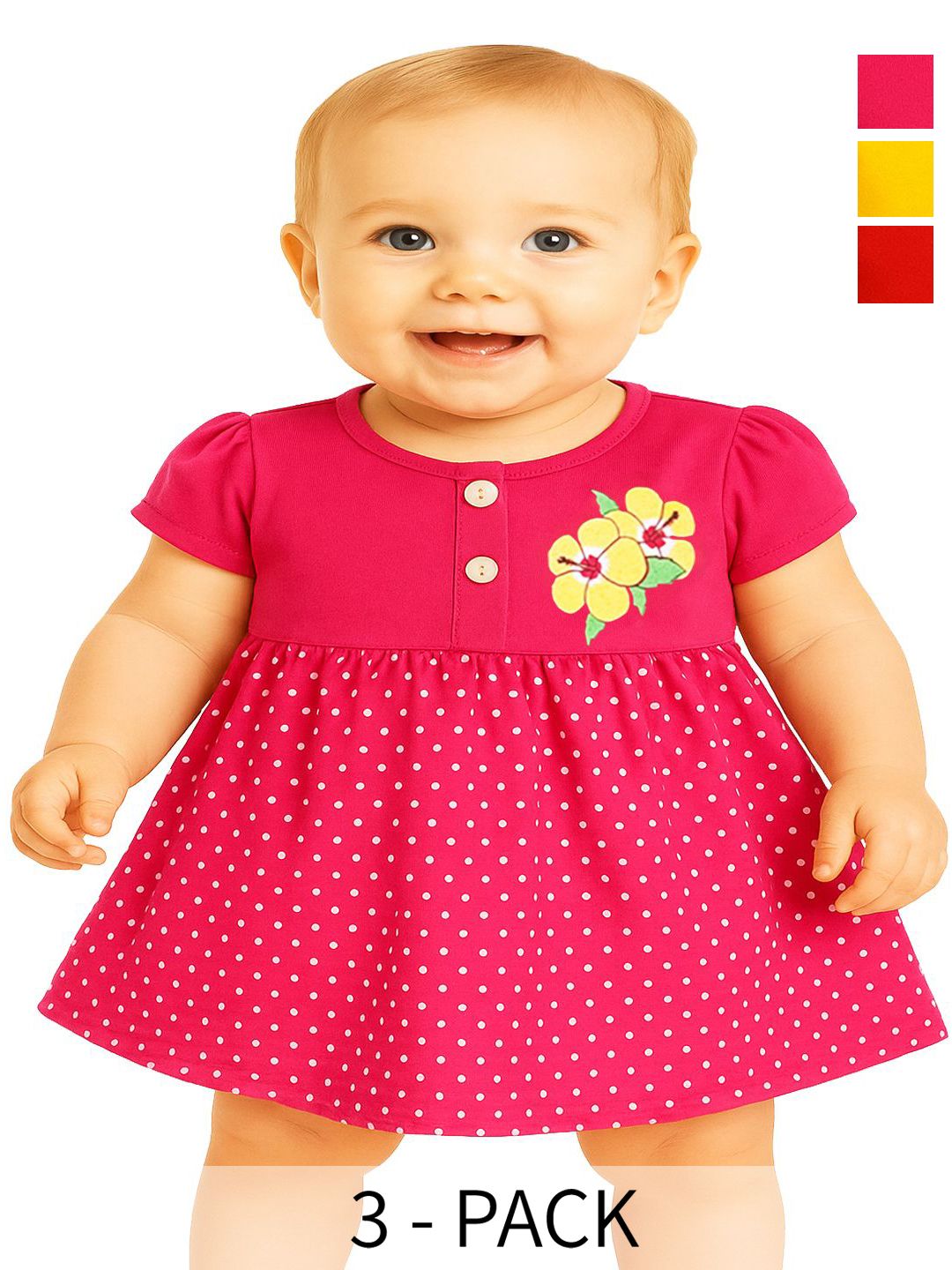 KidzzCart Polka Dot Print Fit & Flare Dress-picture-25