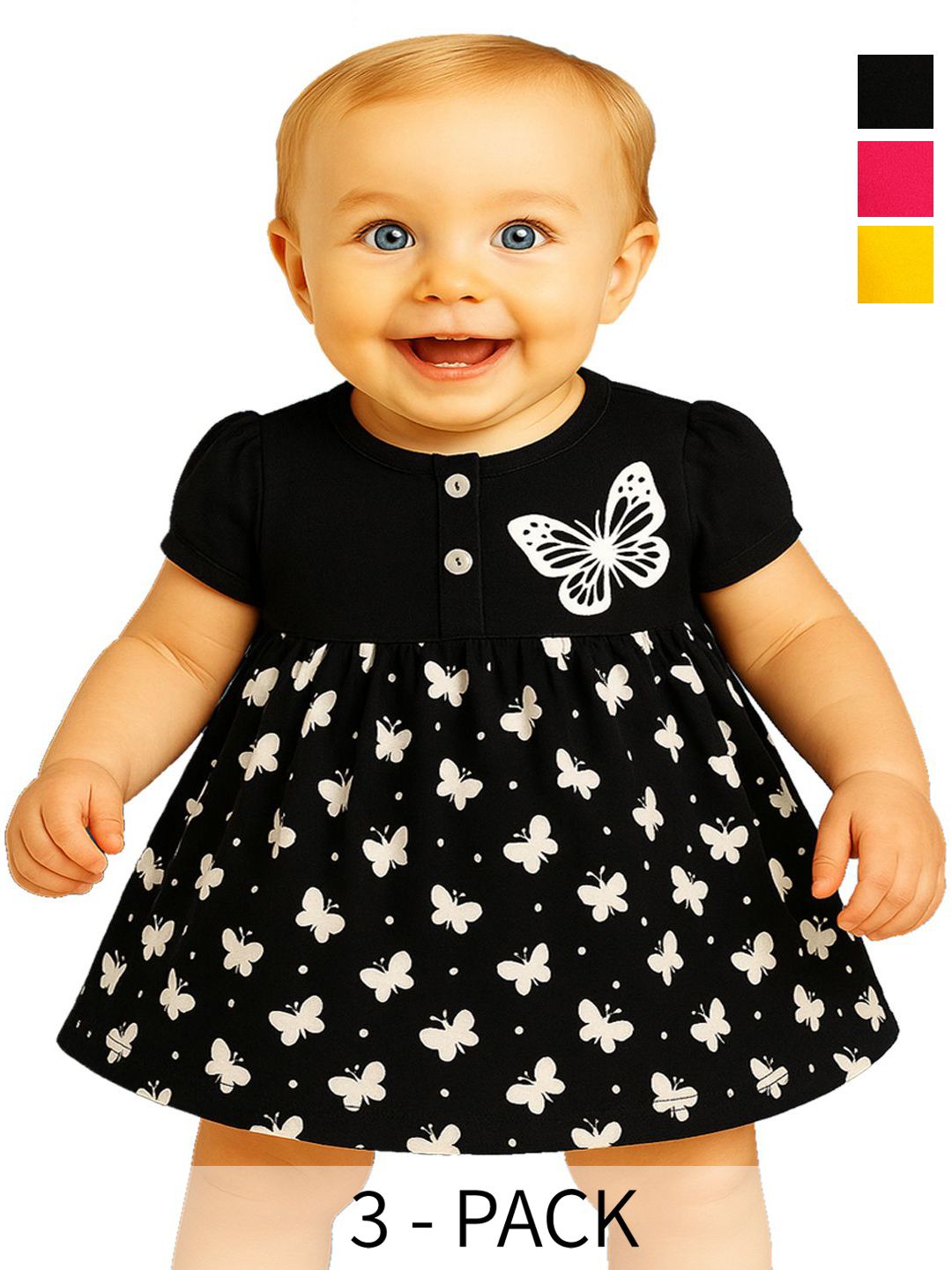 KidzzCart Polka Dot Print Fit & Flare Dress-picture-22