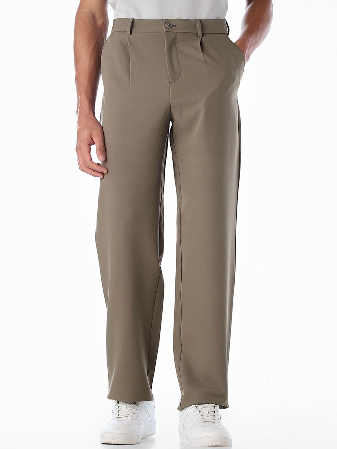 Jack & Jones Men Pleated Chinos Trousers-picture-12