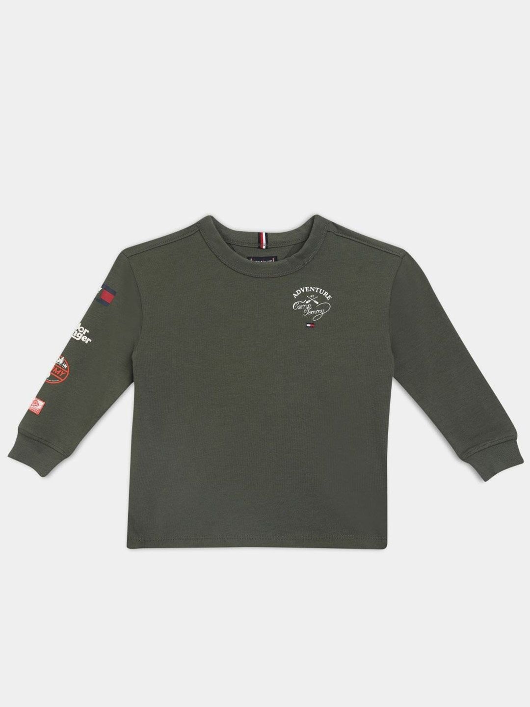 Tommy Hilfiger Boys Graphic Printed Polo Collar Relaxed Fit Cotton T-shirt-picture-53