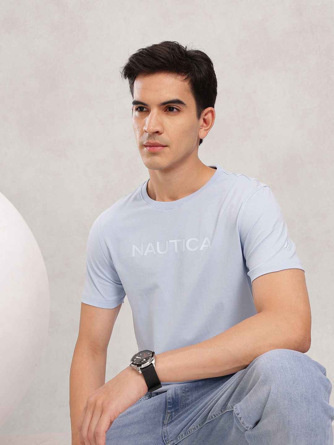 Nautica Brand Logo Printed T-shirt-picture-27