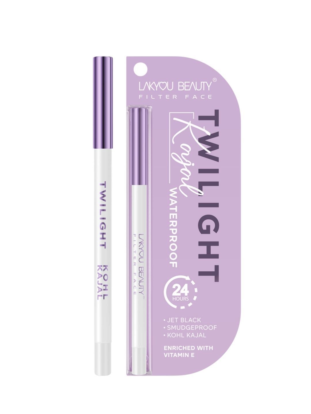 LAKYOU BEAUTY Filter Face Twilight Kajal- 2 g- Black-picture-11