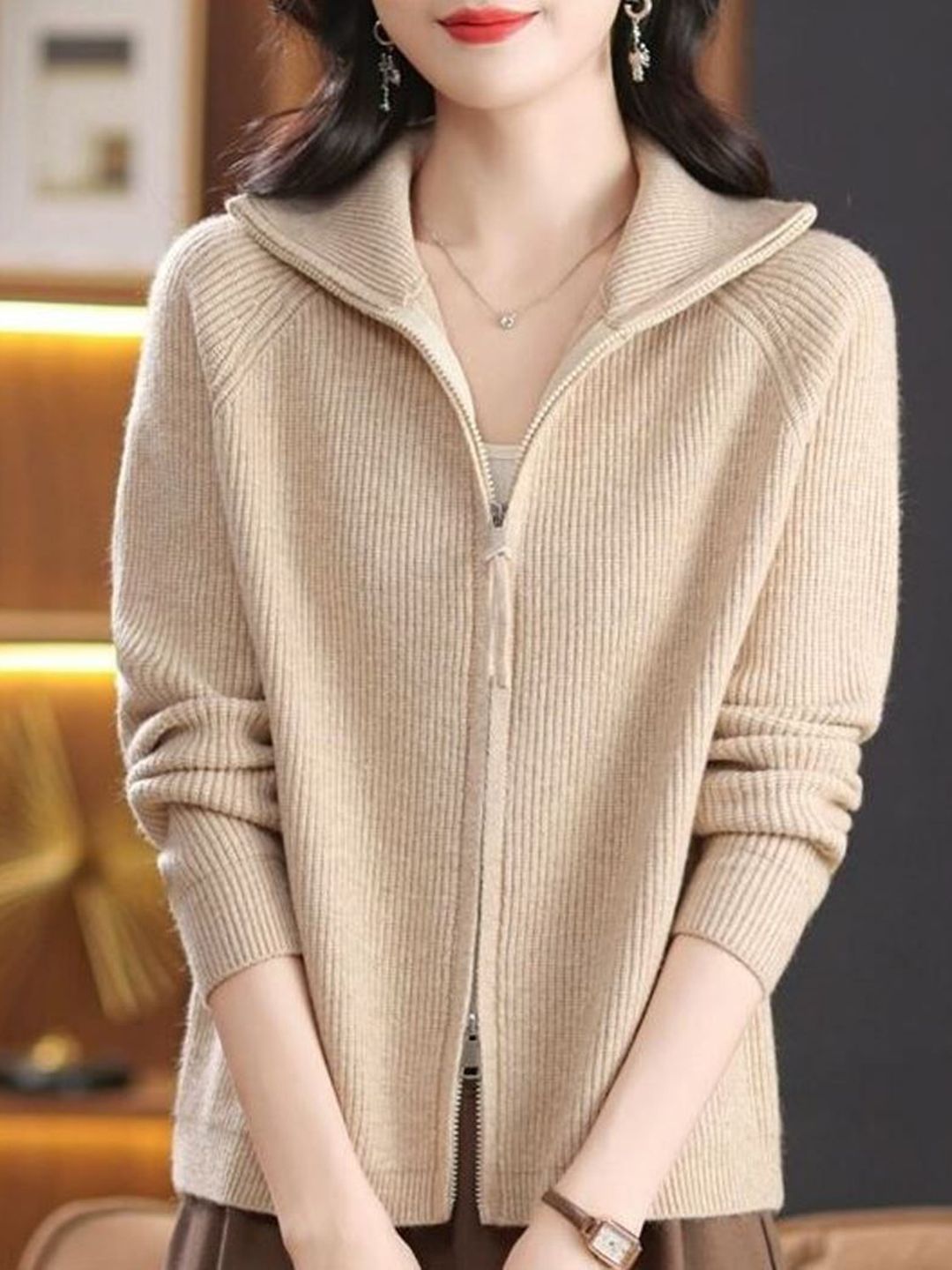 StyleCast Women Spread Collar Tailored Jacket-picture-19