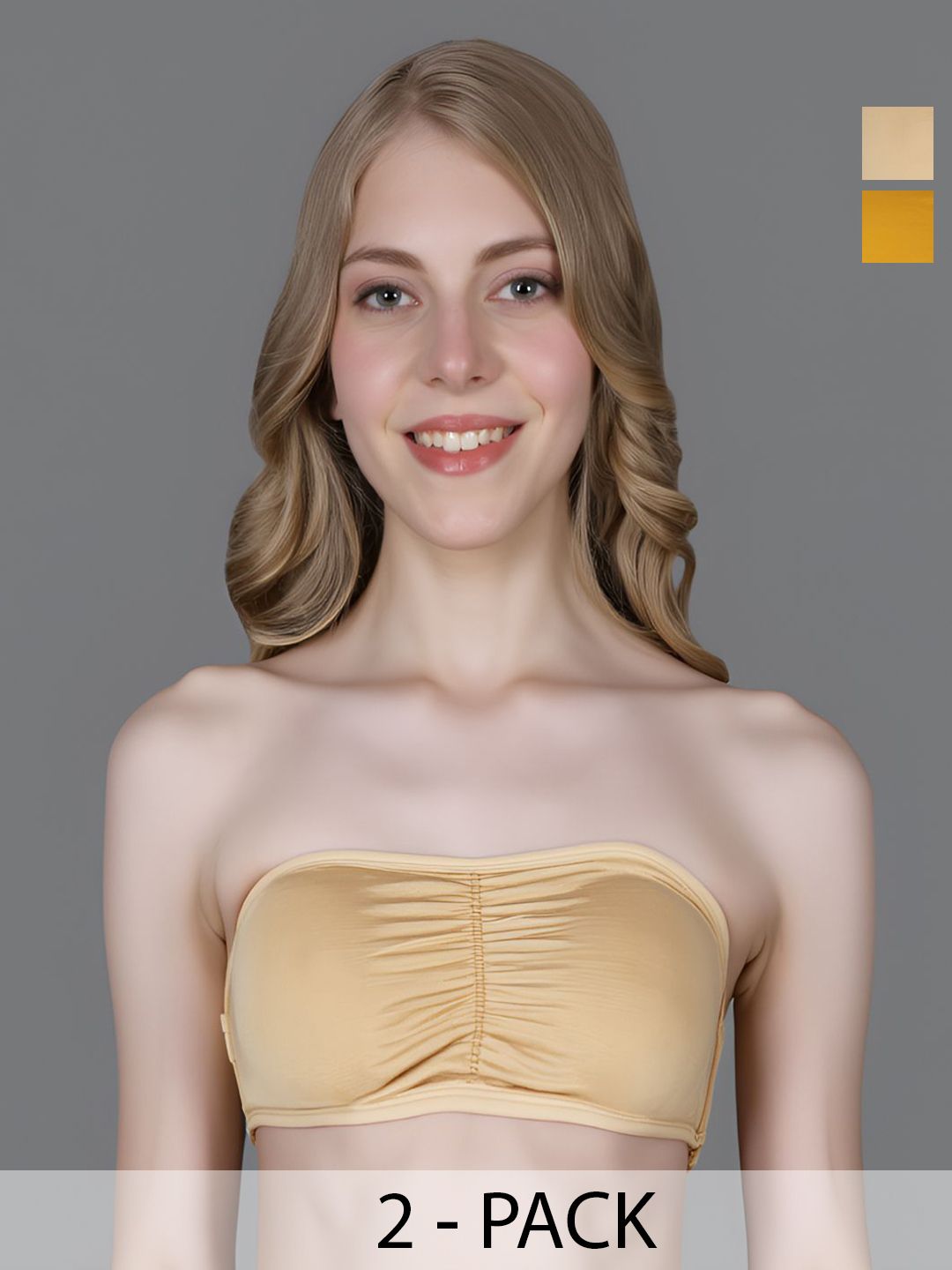 INDIROCKS Bandeau Bra Full Coverage Underwired-picture-10