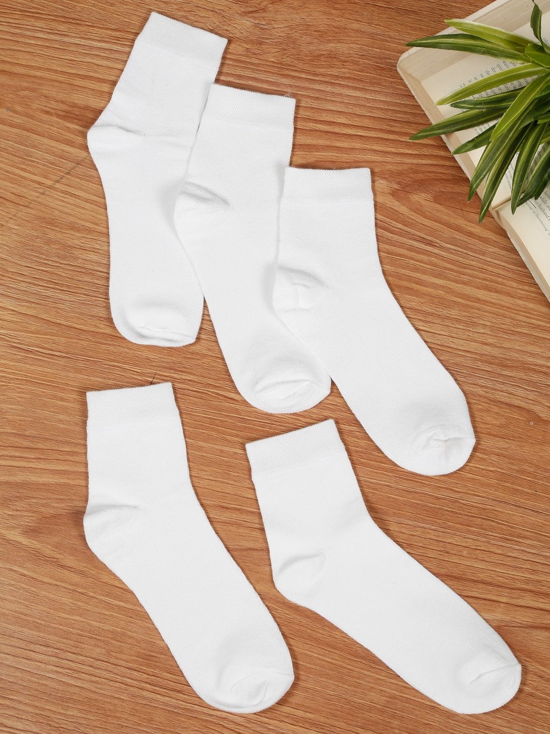 Teakwood Leathers Men Pack Of 5 Pure Cotton Above Ankle Length Socks-picture-17