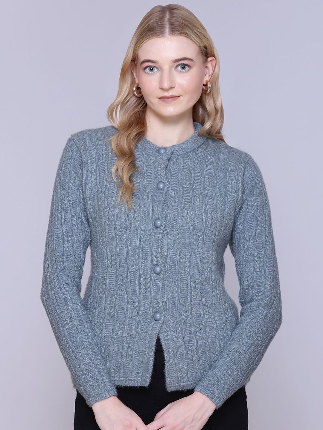 FIRST SLEEP Self Design Woollen Cardigan-picture-11