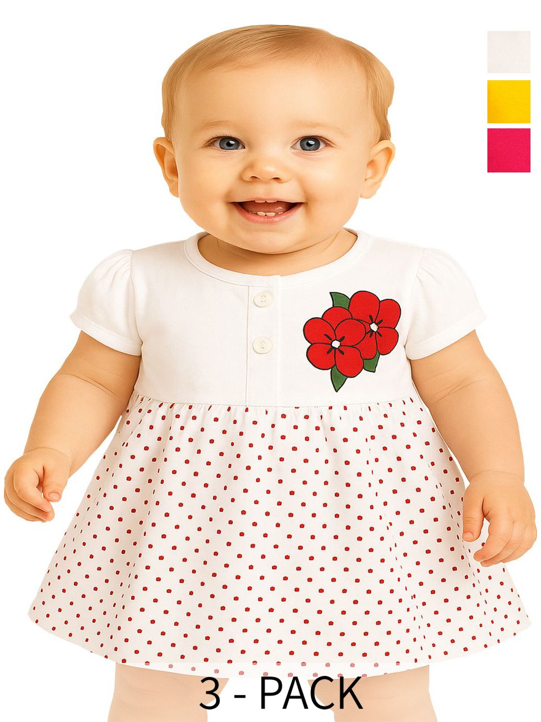KidzzCart Polka Dot Print Fit & Flare Dress-picture-17