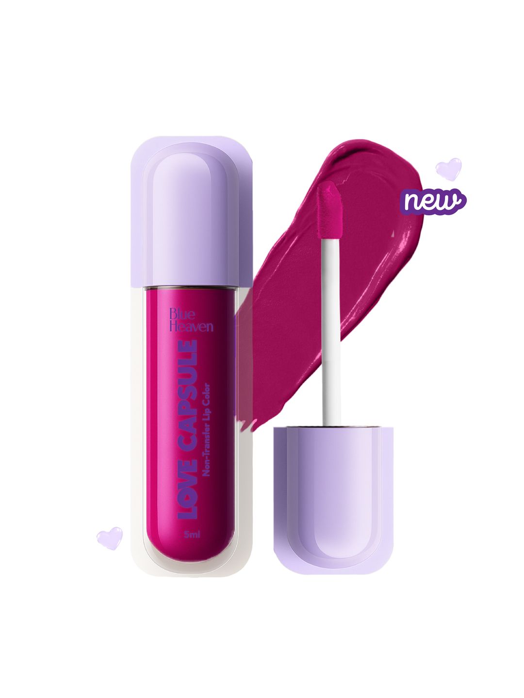 Blue Heaven Love Capsule One Swipe Formula Non Transfer Lip Colour 5ml - Fushia Pink 07-picture-55