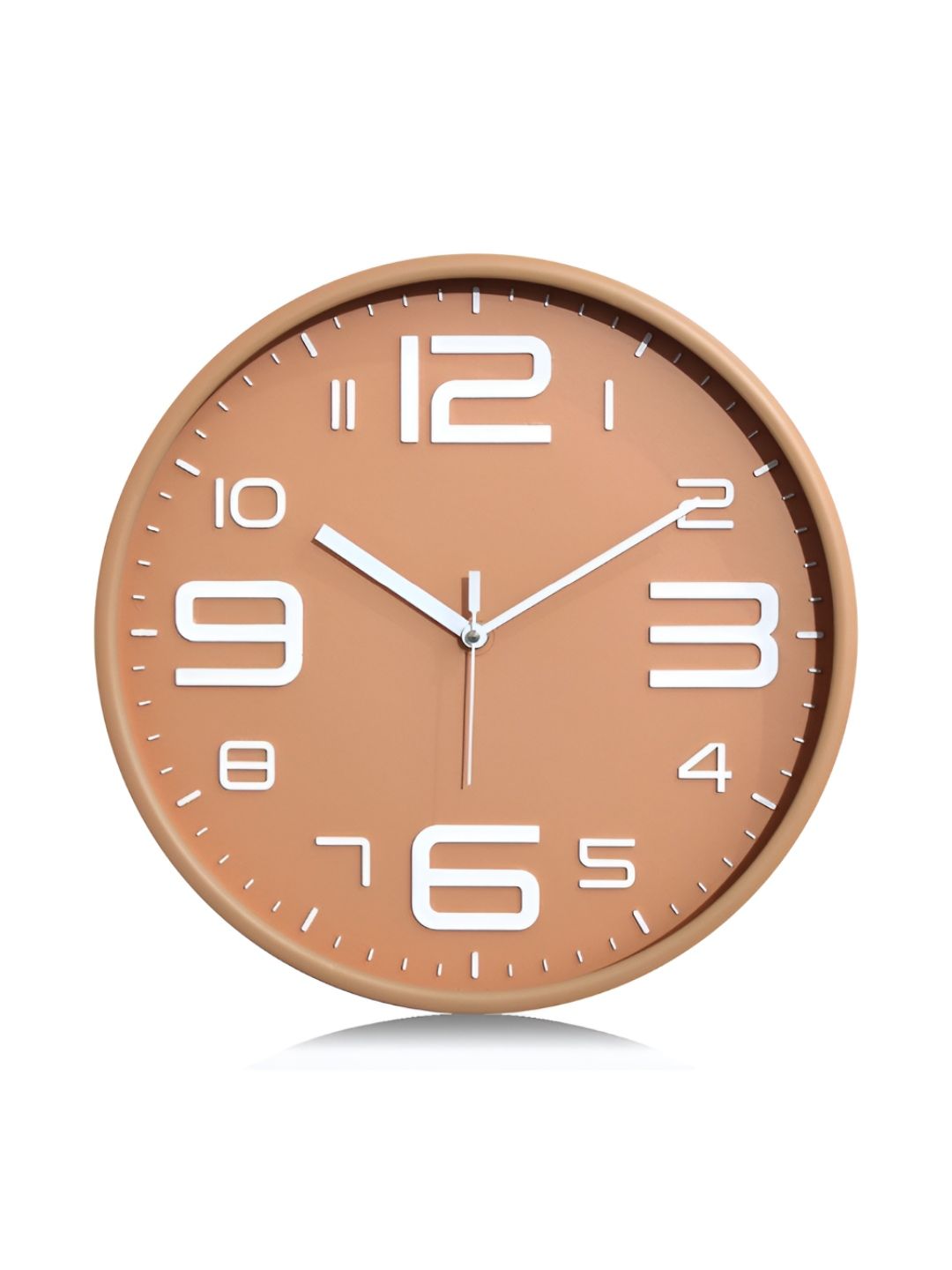 RANDOM Brown & White Printed Contemporary Wall Clock-picture-24